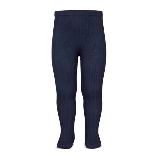 Condor Ribbed Cotton Tights 290 Charcoal - 32016/1