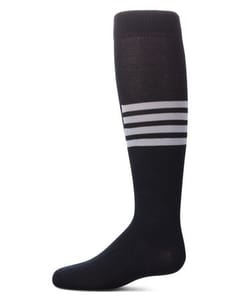 Memoi Girls Triple Half Stripe Knee High Socks - Mkf-11580