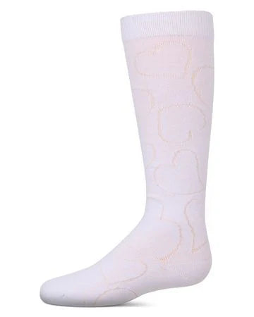 Memoi Multi Heart Knee High - MKF-7182