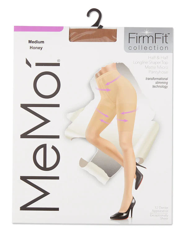 Memoi Half & Half Matte Barely There Micro Pantyhose - Mm-317