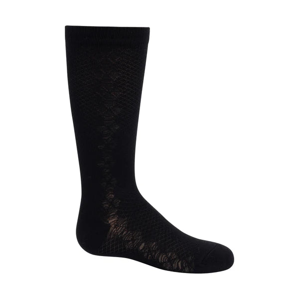 Fishnet Diamond Knee-High Socks – Stylish Diamond Pattern & Comfortable Fit