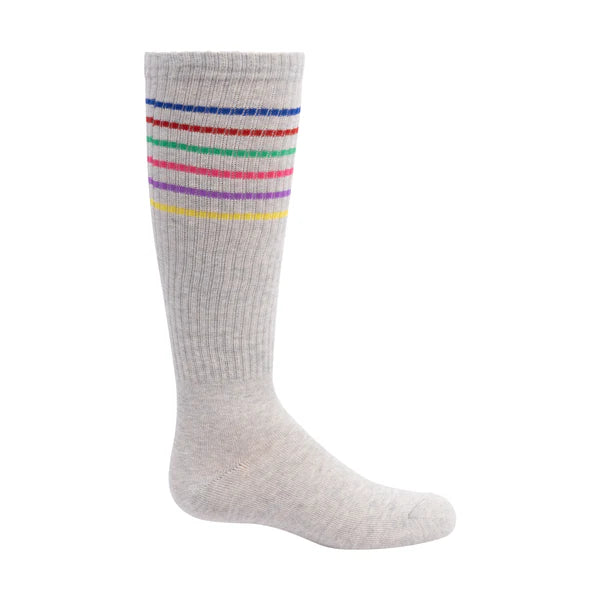 Thin Colorful Stripes Knee-High Socks – Vibrant Stripes & Comfortable Fit