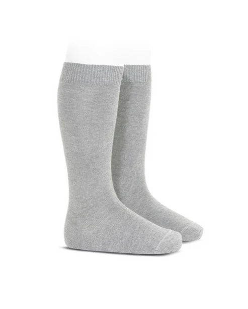 Condor Flat Cotton Knee Socks 326 Camel - 2019/2