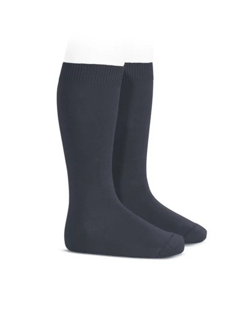 Condor Flat Cotton Knee Socks 326 Camel - 2019/2