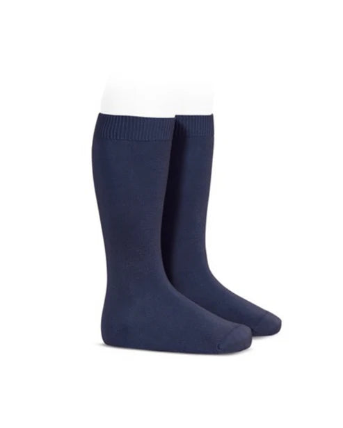 Condor Flat Cotton Knee Socks 326 Camel - 2019/2