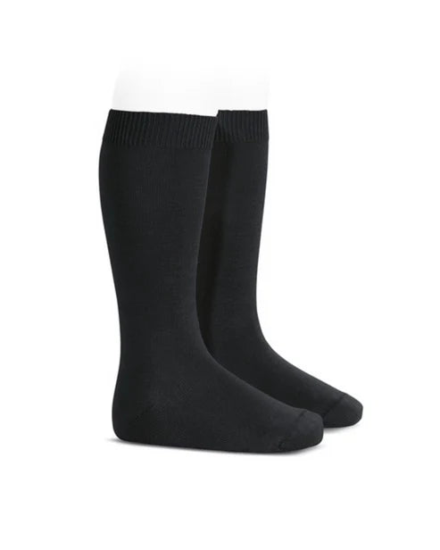 Condor Flat Cotton Knee Socks 326 Camel - 2019/2