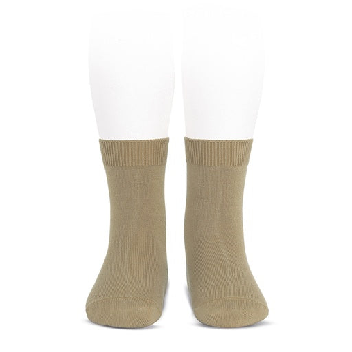 Condor Flat Cotton Crew Socks 356 Brown Heather - 2019/4