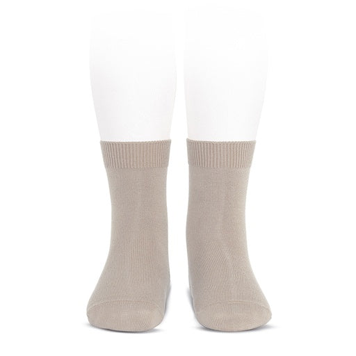 Condor Flat Cotton Crew Socks 326 Camel - 2019/4