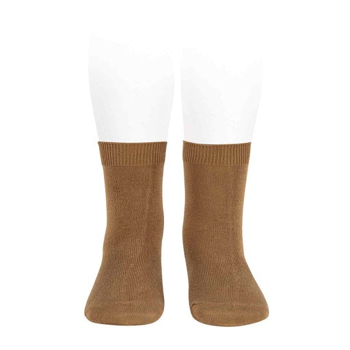 Condor Flat Cotton Crew Socks 347 Luggage - 2019/4