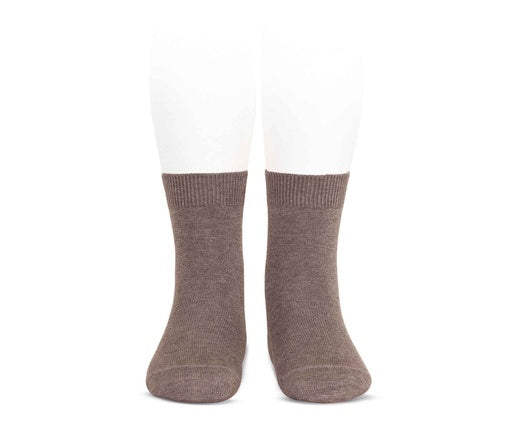 Condor Flat Cotton Crew Socks 326 Camel - 2019/4