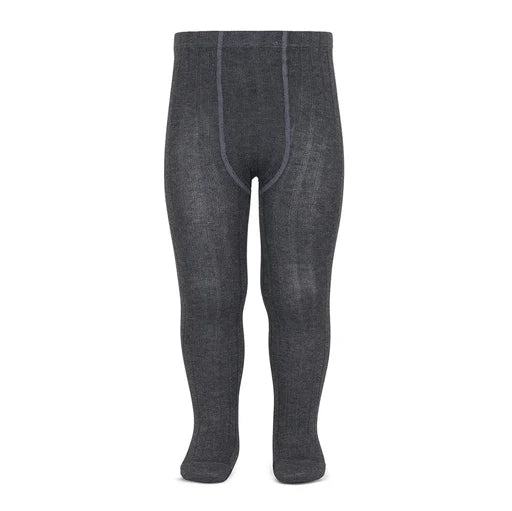 Condor Ribbed Cotton Tights 480 Navy - 32016/1