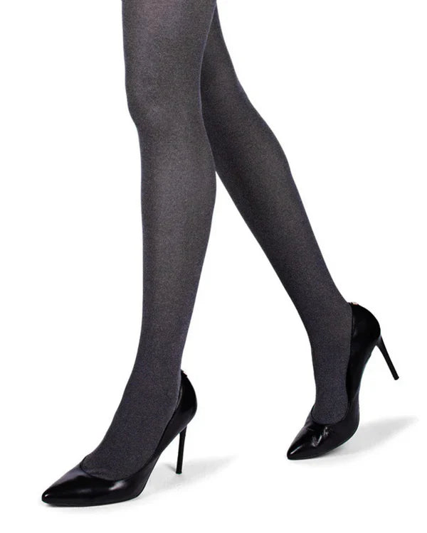 Memoi FirmFit Heather Control Top Opaque Tights - Mo-894