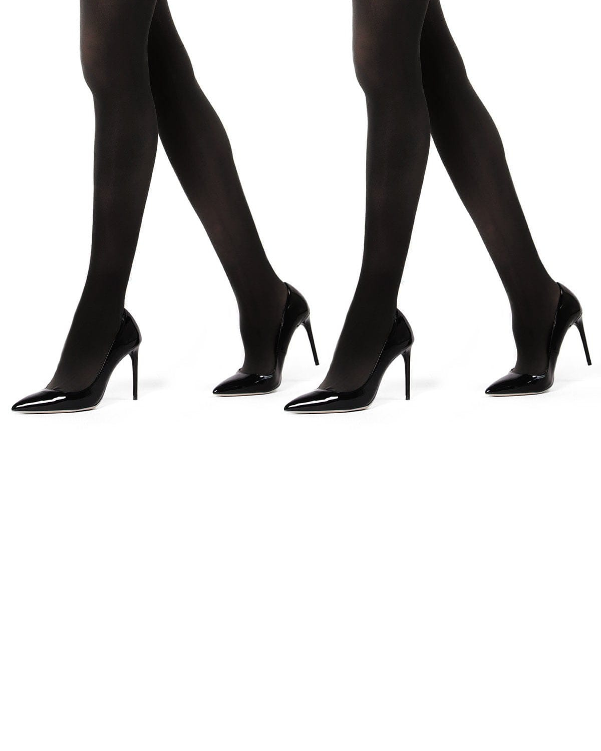 Memoi Womens 2 Pair Pack Super Opaque 80 Denier Tights - Mo-648