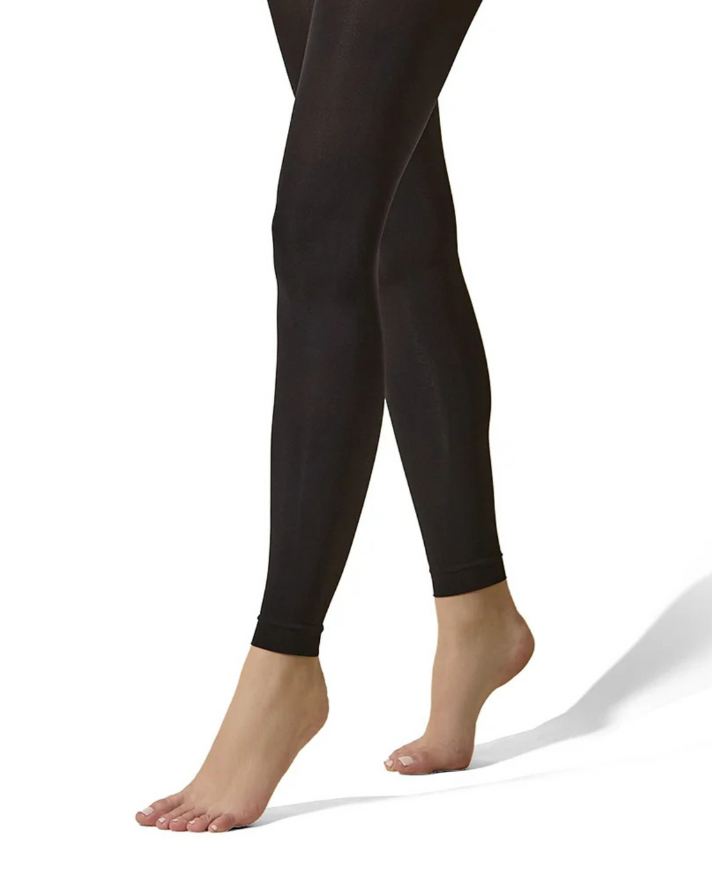 Memoi Completely Opaque 80 Denier Control Top Footless Tights - Mo-343