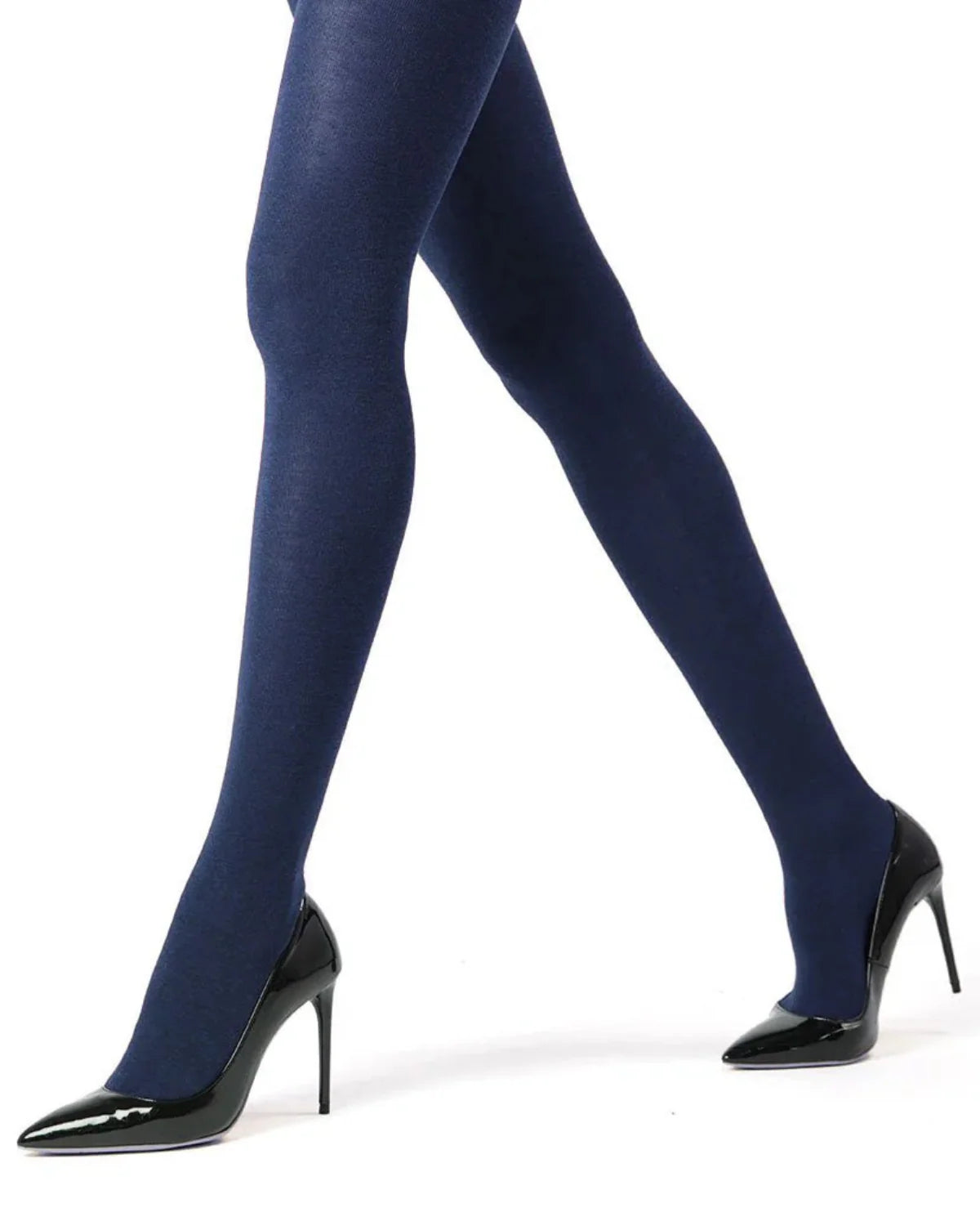 Memoi Womens Brooklyn Flat Knit Cotton Blend Sweater Tights - Mo-325