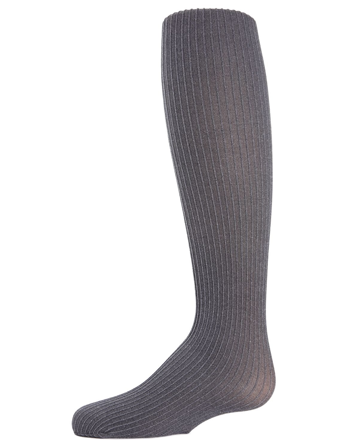 Memoi Girls Essential Ribbed Heather Nylon Tights - Mk-056