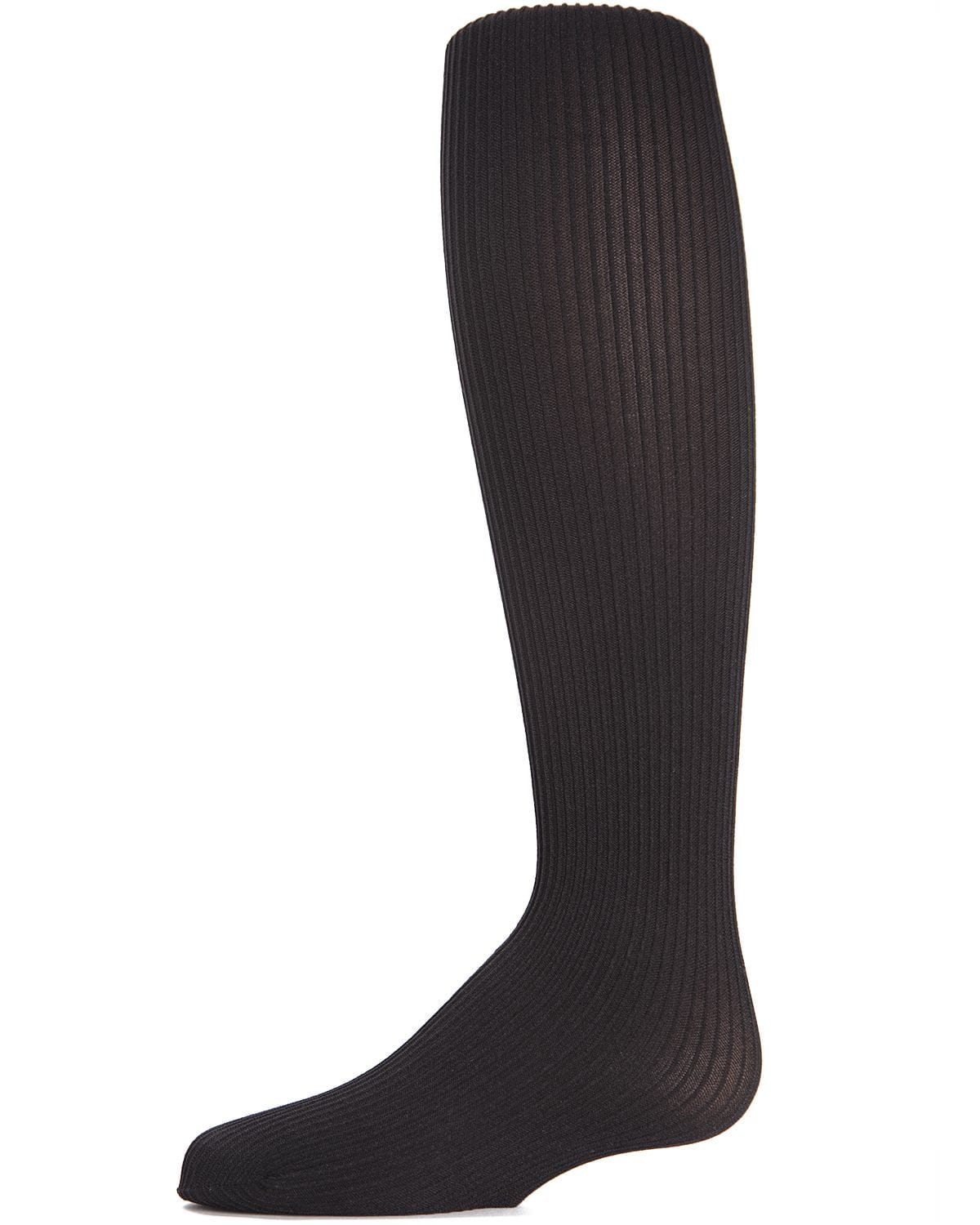 Memoi Textured Toes Girls Ribbed Tights - Mk-209