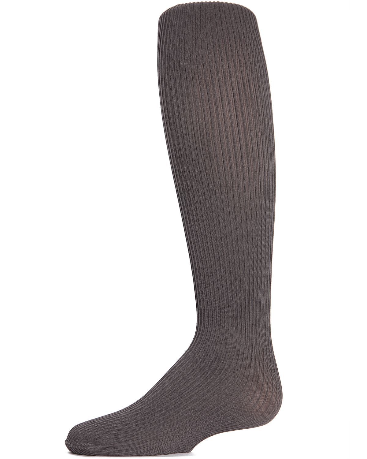Memoi Textured Toes Girls Ribbed Tights - Mk-209