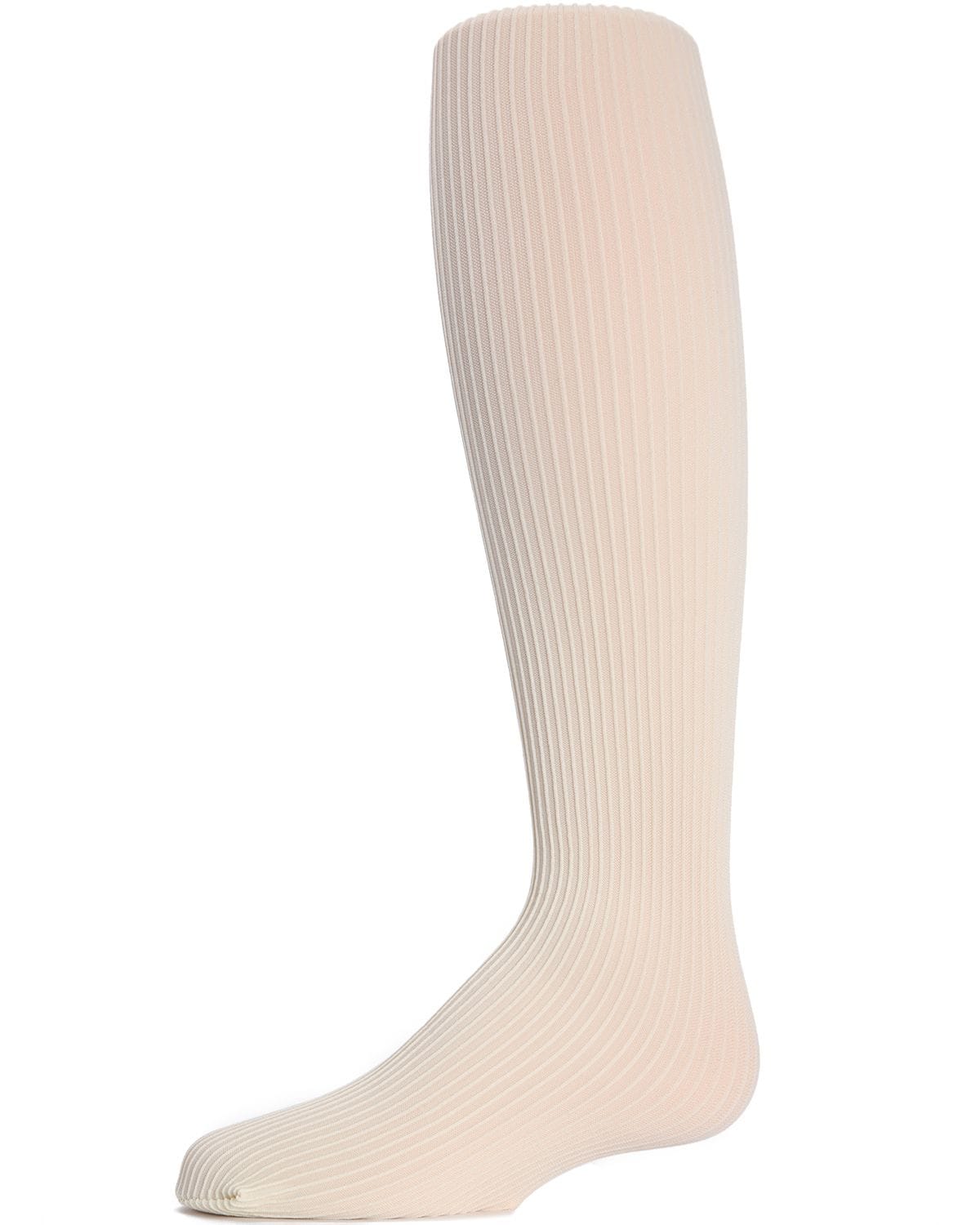 Memoi Textured Toes Girls Ribbed Tights - Mk-209