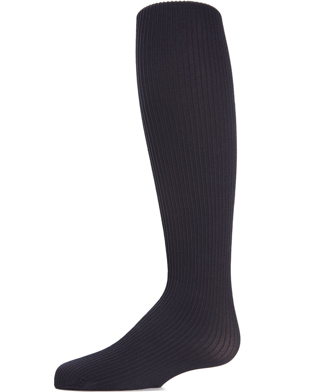 Memoi Textured Toes Girls Ribbed Tights - Mk-209