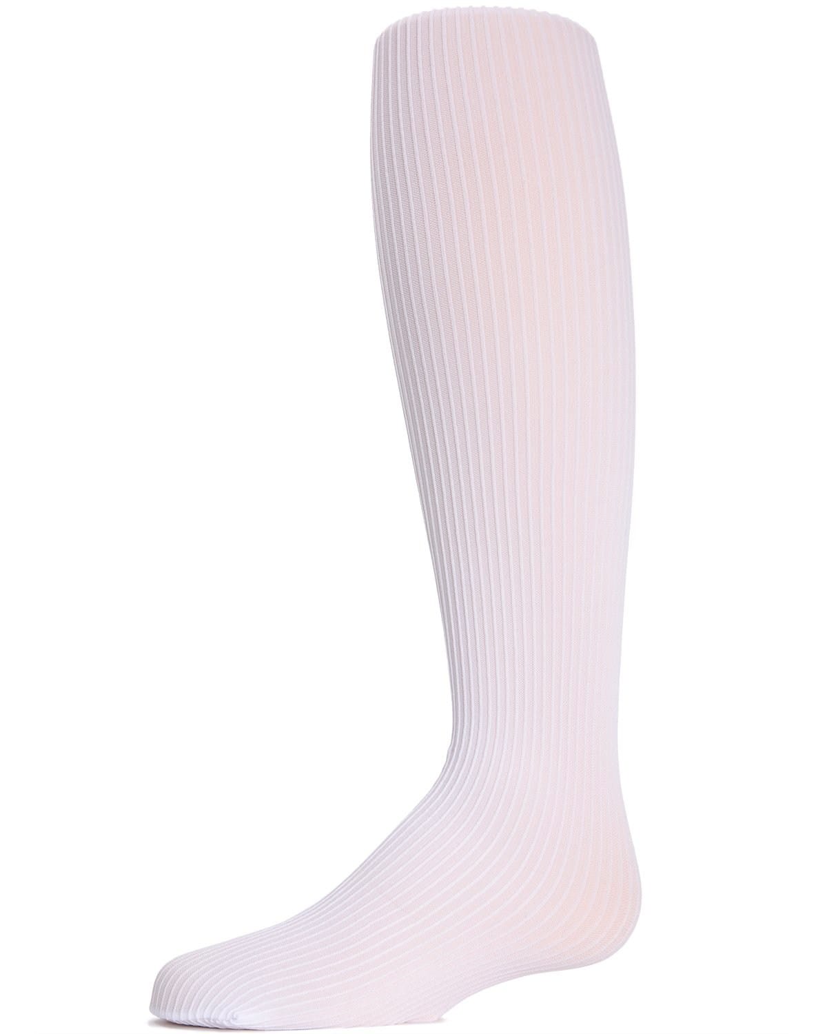 Memoi Textured Toes Girls Ribbed Tights - Mk-209