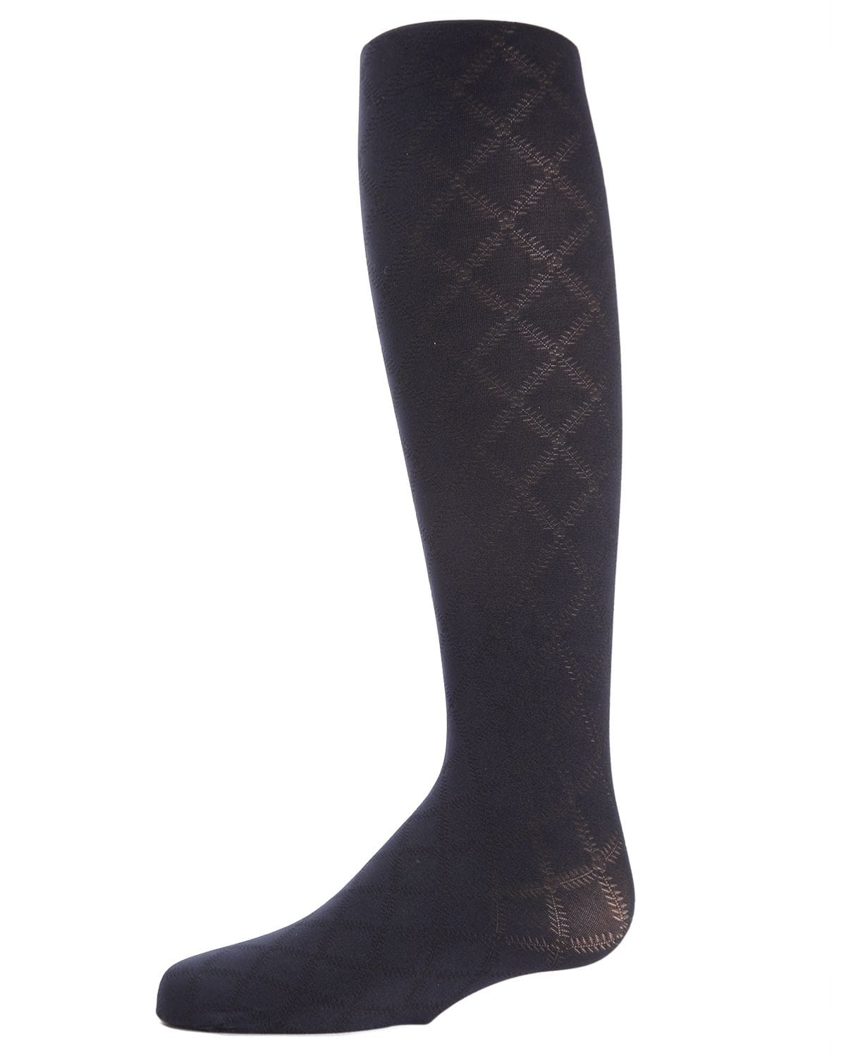 Memoi Flowers and Diamonds Girls Opaque Tights - Mk-225