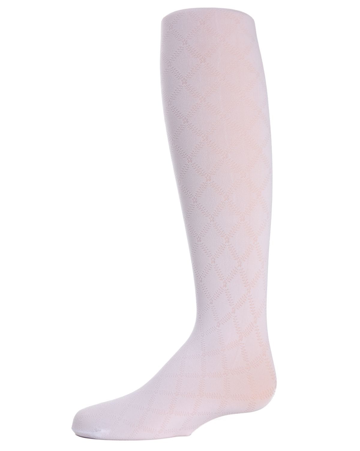 Memoi Flowers and Diamonds Girls Opaque Tights - Mk-225