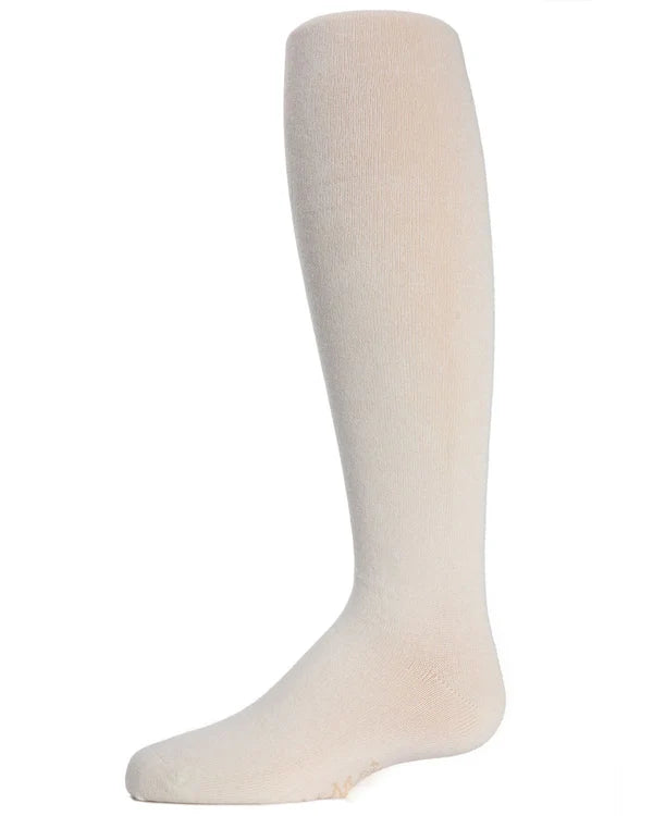 Memoi Girls Soft Pima Cotton Opaque Tights Navy - Mk-301