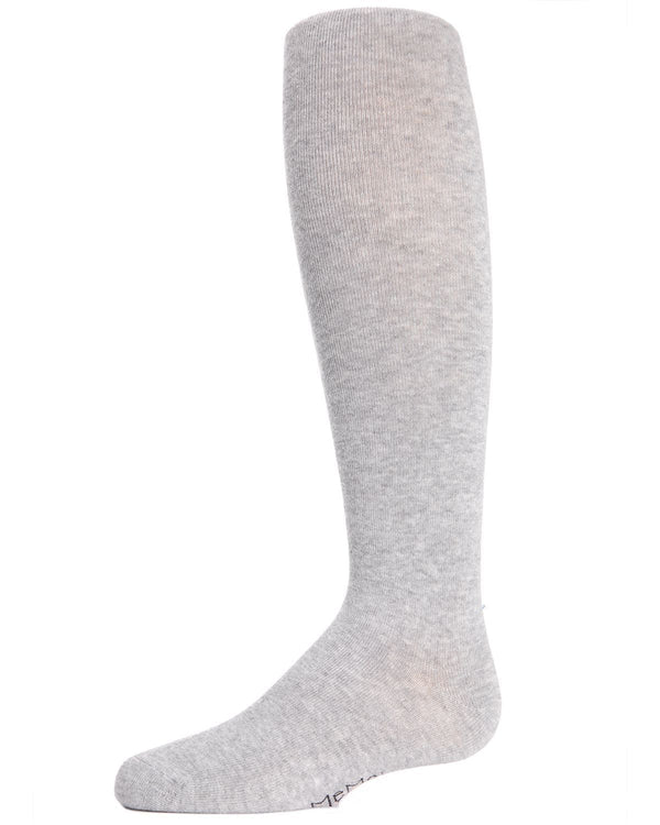 Memoi Girls Soft Pima Cotton Opaque Tights Olive Heather - Mk-301
