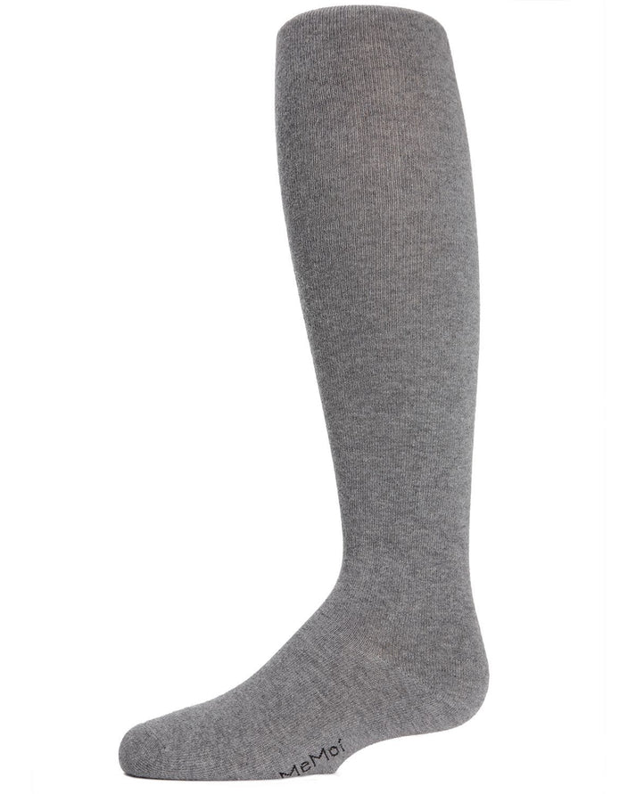 Memoi Girls Soft Pima Cotton Opaque Tights Ivory - Mk-301