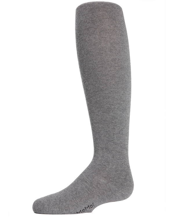 Memoi Girls Soft Pima Cotton Opaque Tights Toasted Almond - Mk-301