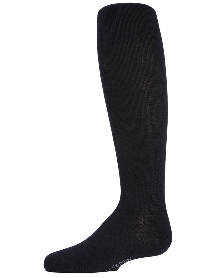 Memoi Girls Soft Pima Cotton Opaque Tights Ivory - Mk-301