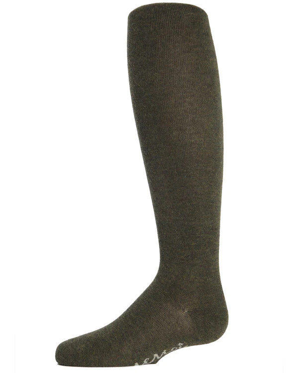 Memoi Girls Soft Pima Cotton Opaque Tights Navy - Mk-301