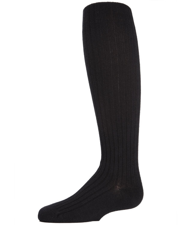 Memoi Girls Ribbed Cotton Blend Sweater Tights - Mk-302