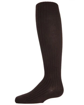 Memoi Girls Ribbed Cotton Blend Sweater Tights - Mk-302