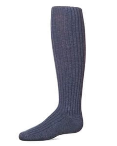 Memoi Girls Ribbed Cotton Blend Sweater Tights - Mk-302