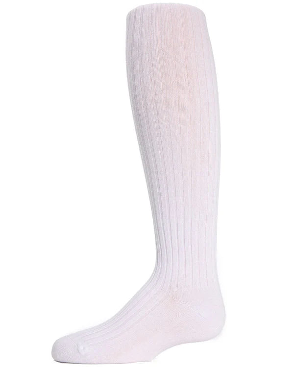 Memoi Girls Ribbed Cotton Blend Sweater Tights - Mk-302