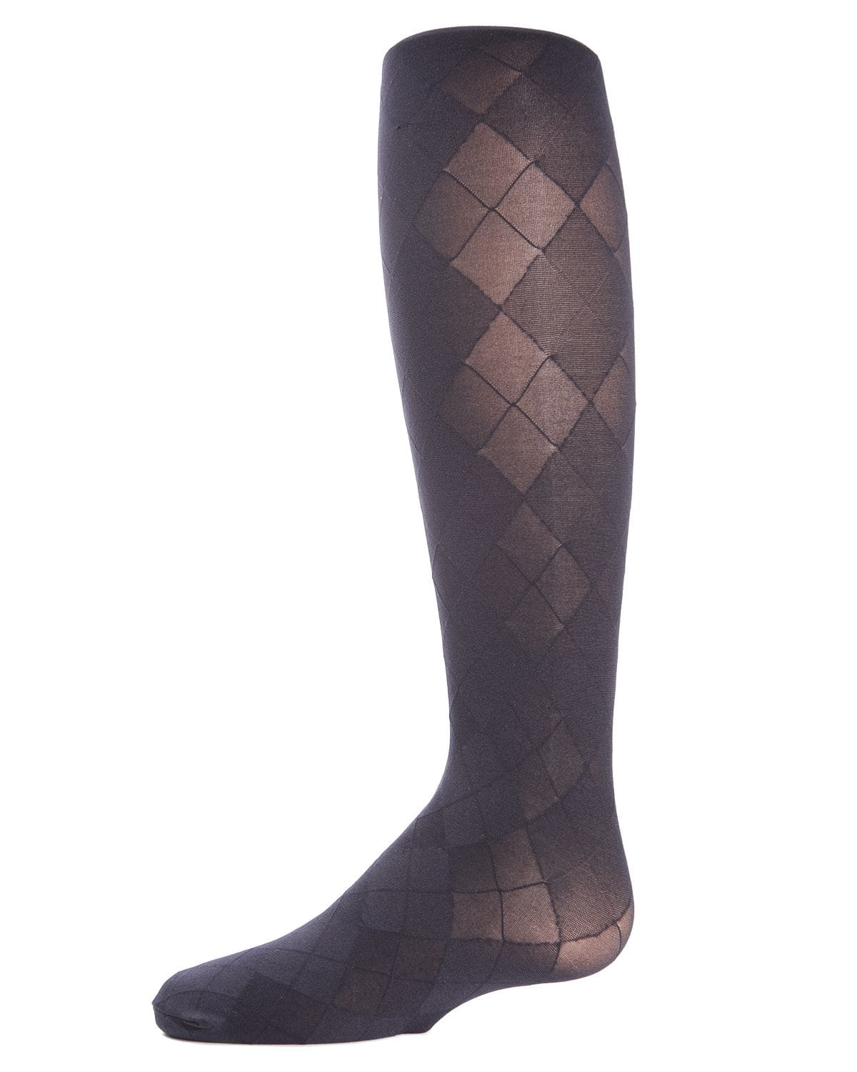 Memoi Girls Sheer Argyle Nylon Tights - Mk-308