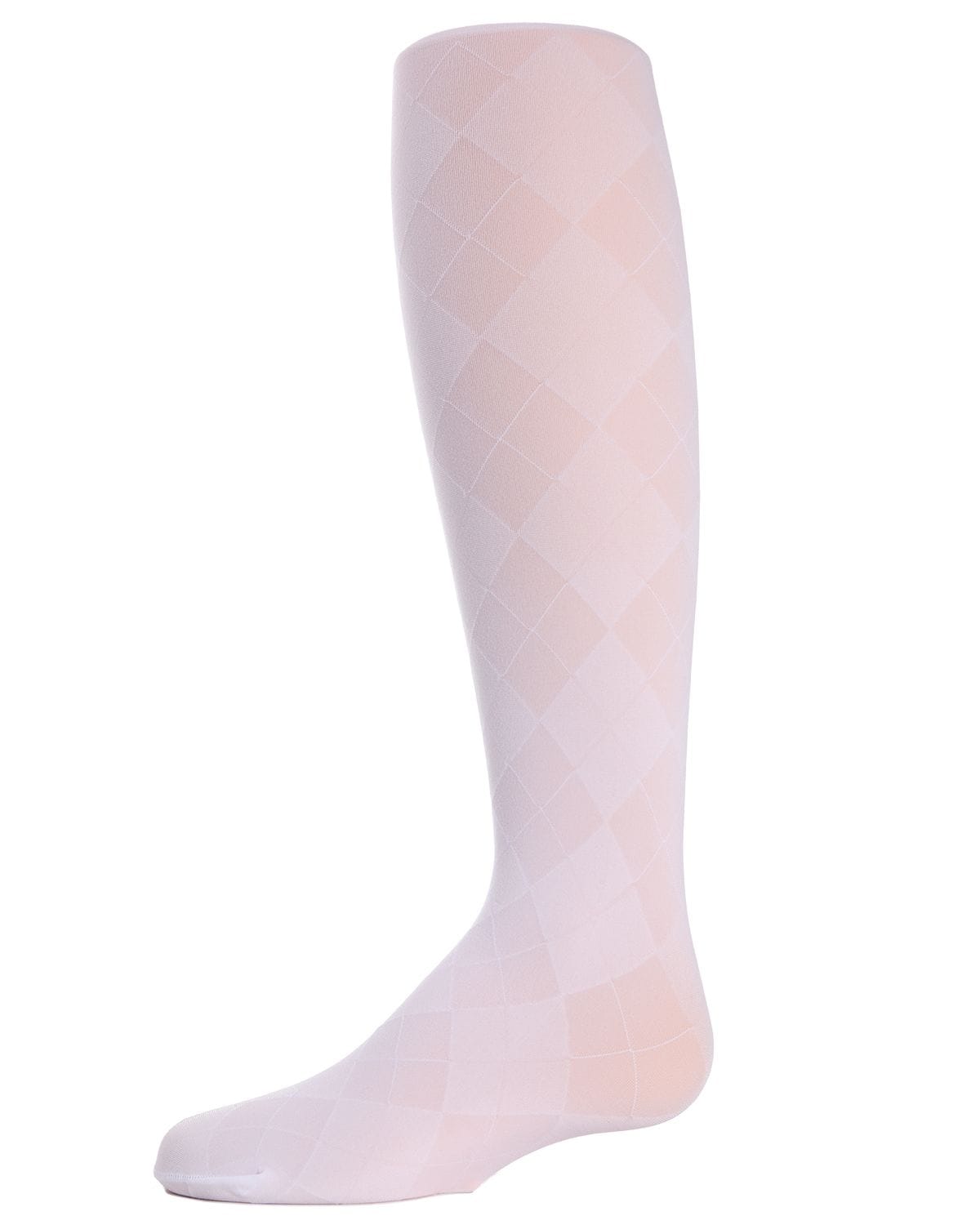 Memoi Girls Sheer Argyle Nylon Tights - Mk-308