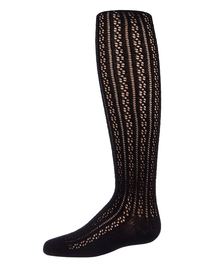 Memoi Pelerine Stitch Girls Cotton Blend Tights - Mk-330