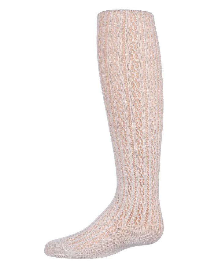 Memoi Pelerine Stitch Girls Cotton Blend Tights - Mk-330