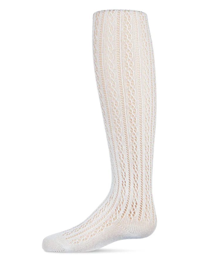 Memoi Pelerine Stitch Girls Cotton Blend Tights - Mk-330