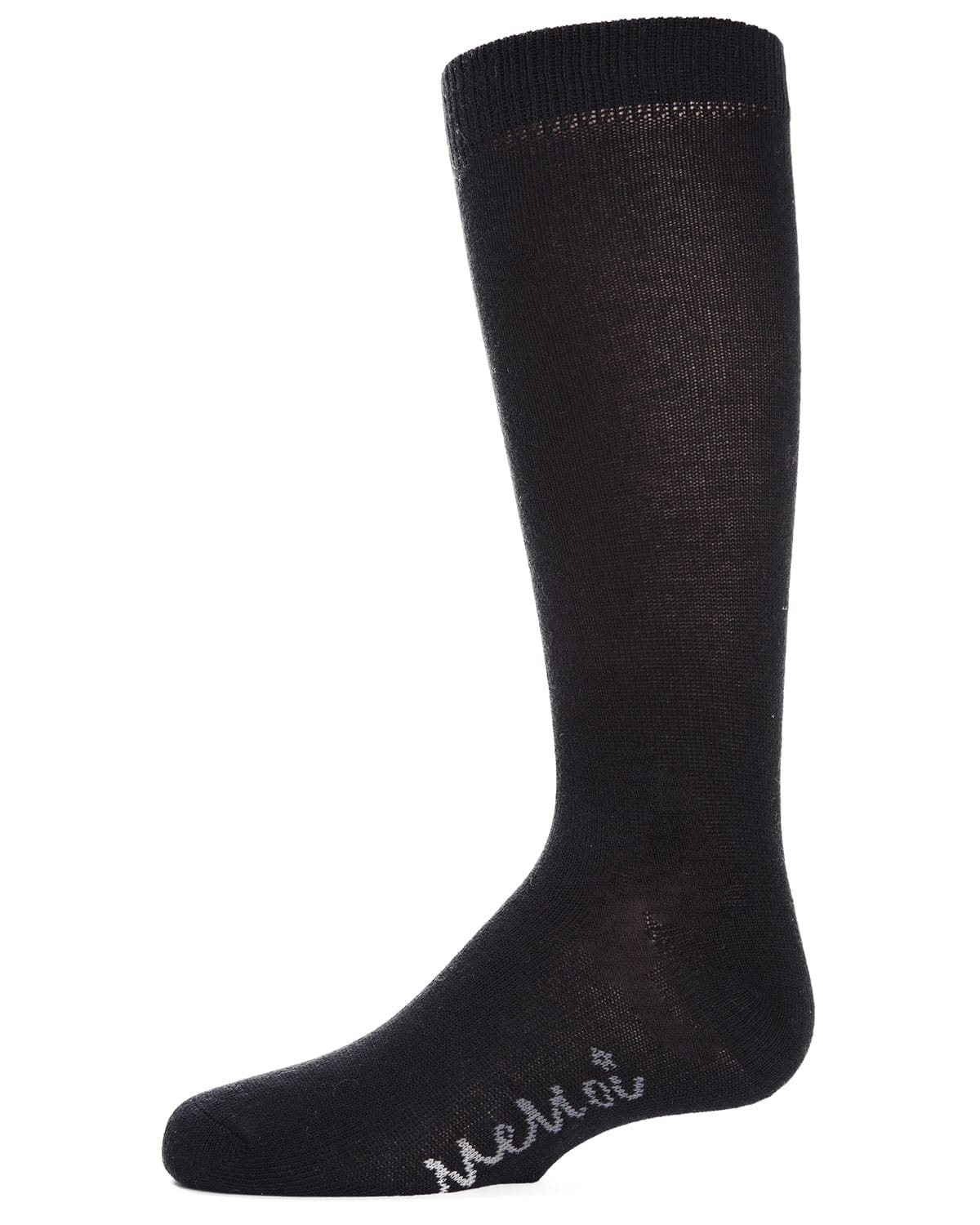 Memoi Kids Basic Cotton Blend Knee High Socks White - Mk-5056