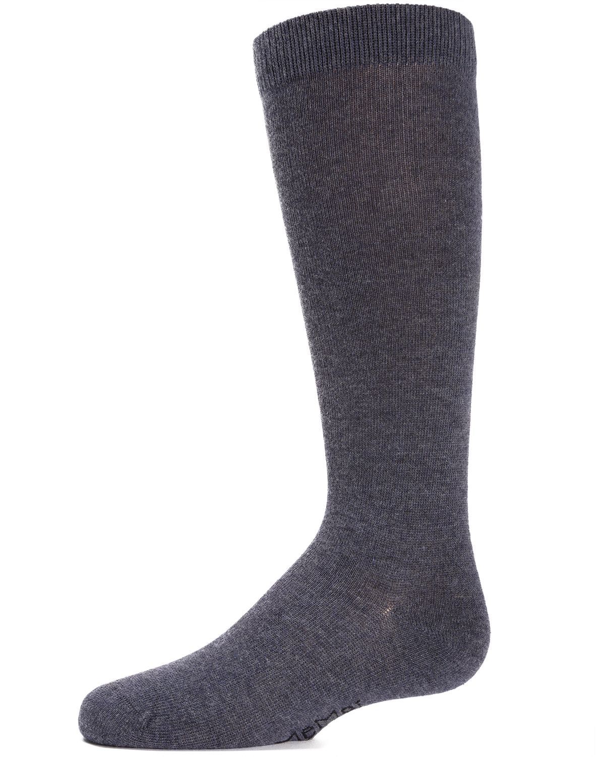Memoi Kids Basic Cotton Blend Knee High Socks Blush - Mk-5056