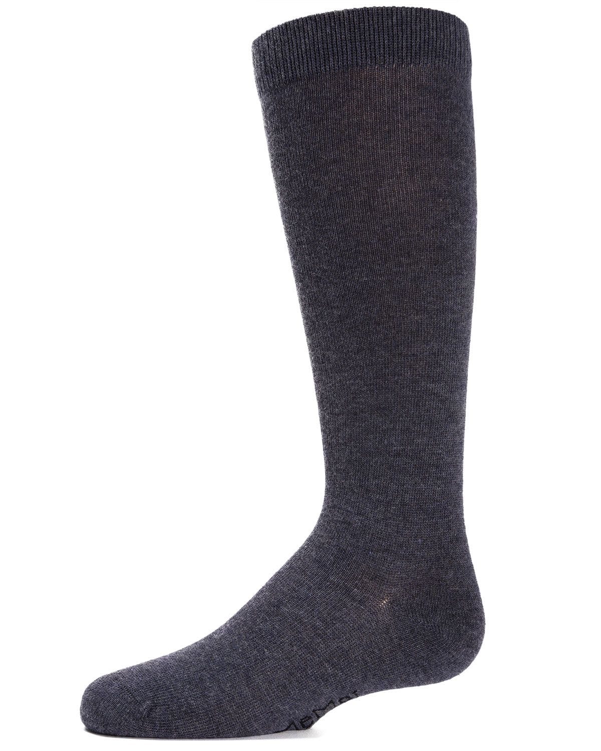 Memoi Kids Basic Cotton Blend Knee High Socks White - Mk-5056