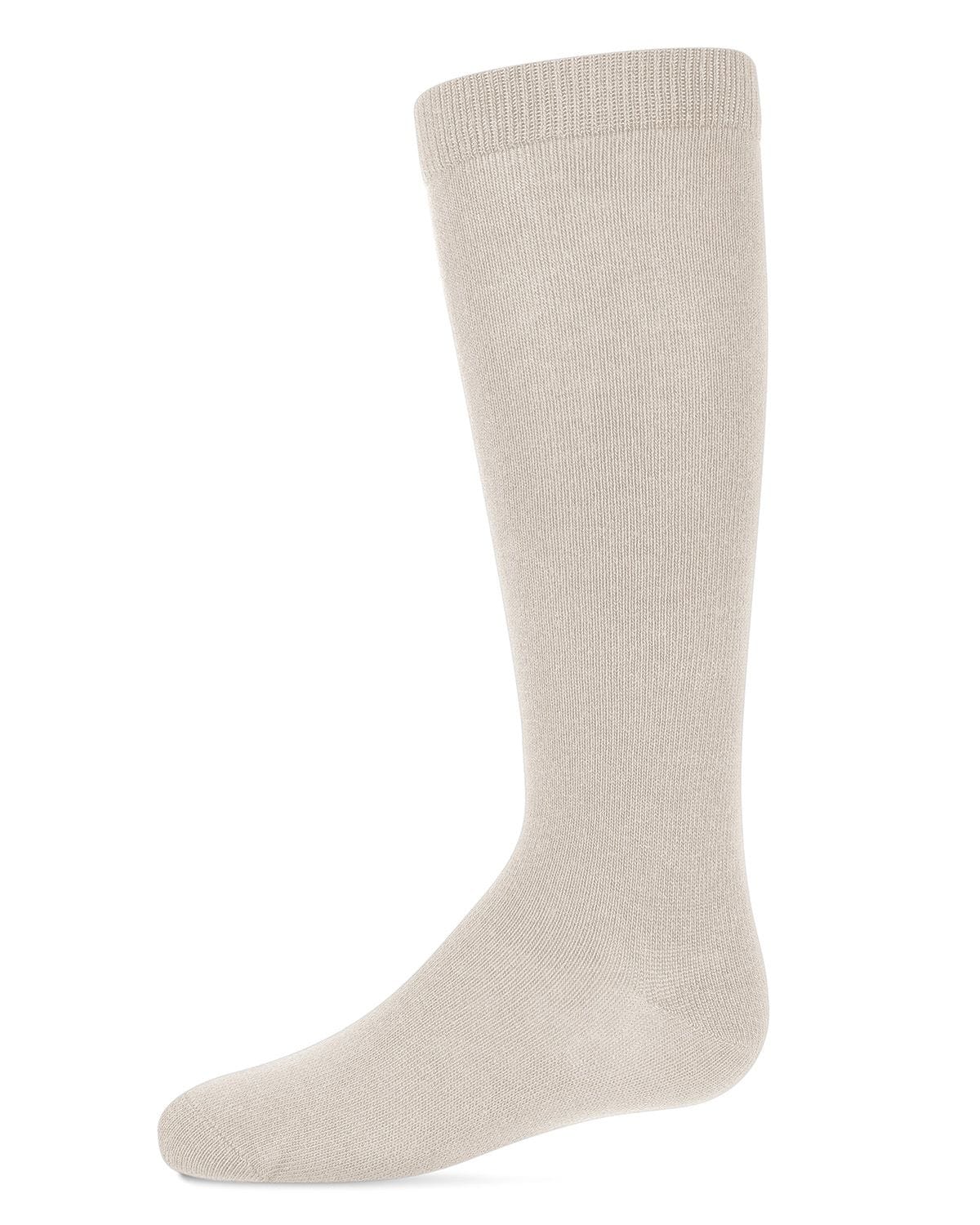 Memoi Kids Basic Cotton Blend Knee High Socks Brown - Mk-5056