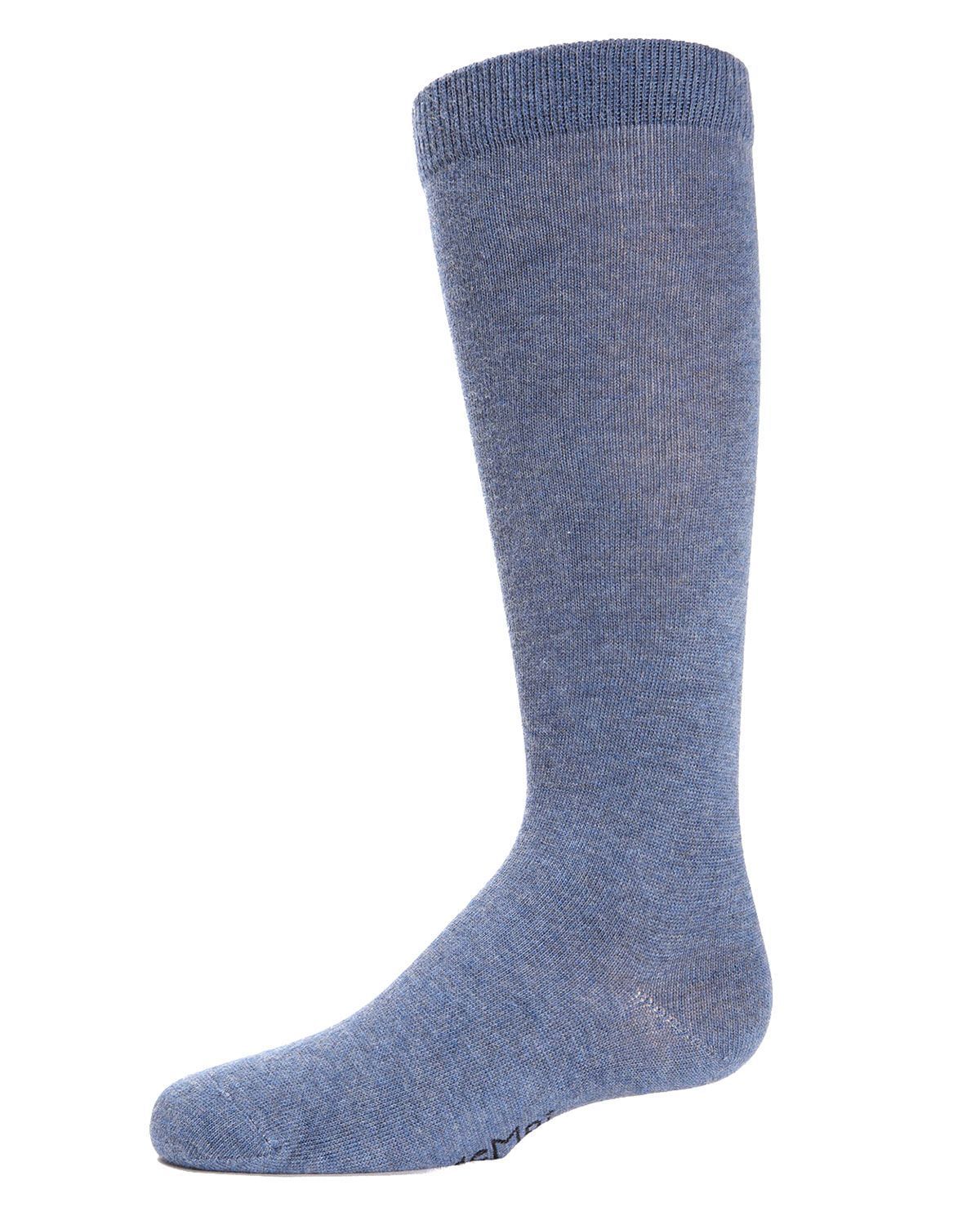 Memoi Kids Basic Cotton Blend Knee High Socks Blush - Mk-5056