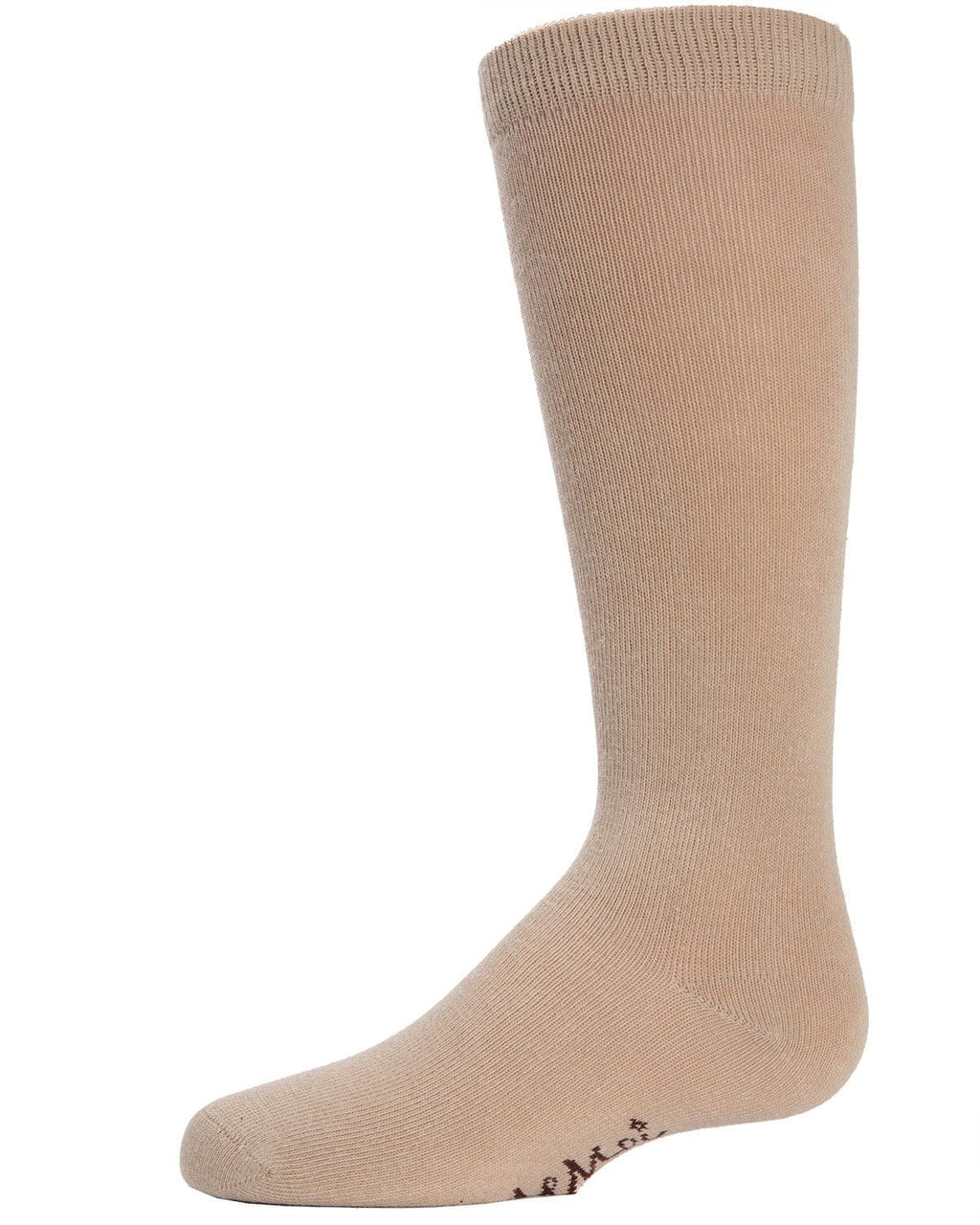 Memoi Kids Basic Cotton Blend Knee High Socks White - Mk-5056