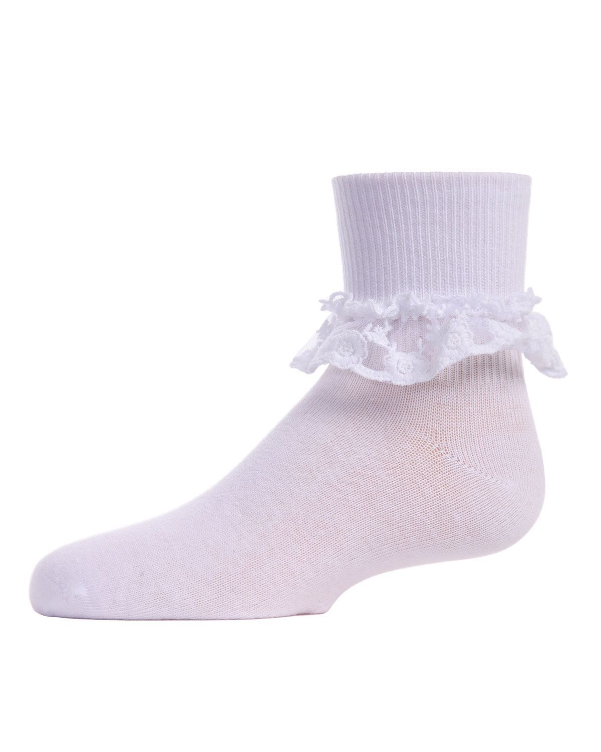 Memoi Double Lace Floral Anklet - Mk-5060