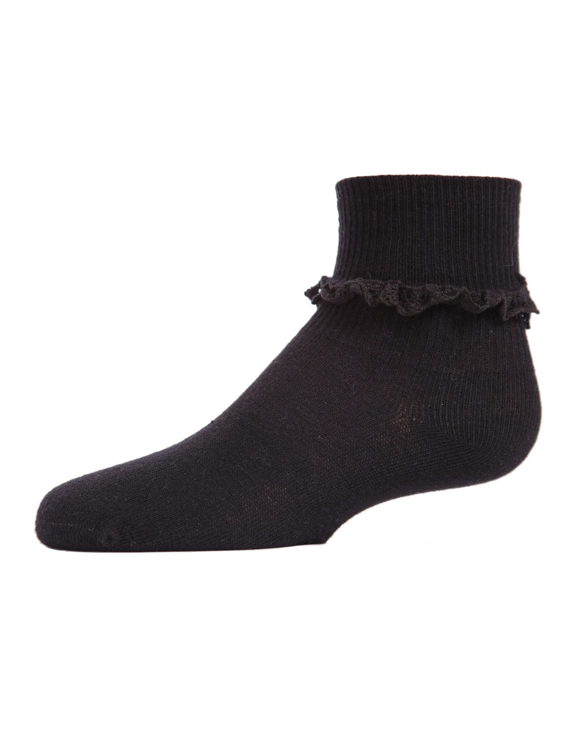 Memoi Infant Ruffle Eyelet Cotton Blend Anklet Socks - Mk-5062